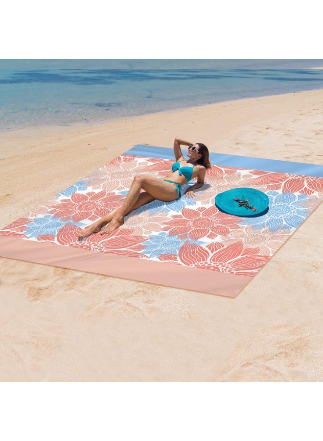 Beach Blanket, Sandproof, Extra-Large Beach Mat for Adults, Waterproof, Quick-Drying, Sand-Free, for Camping, Hiking - Image 5